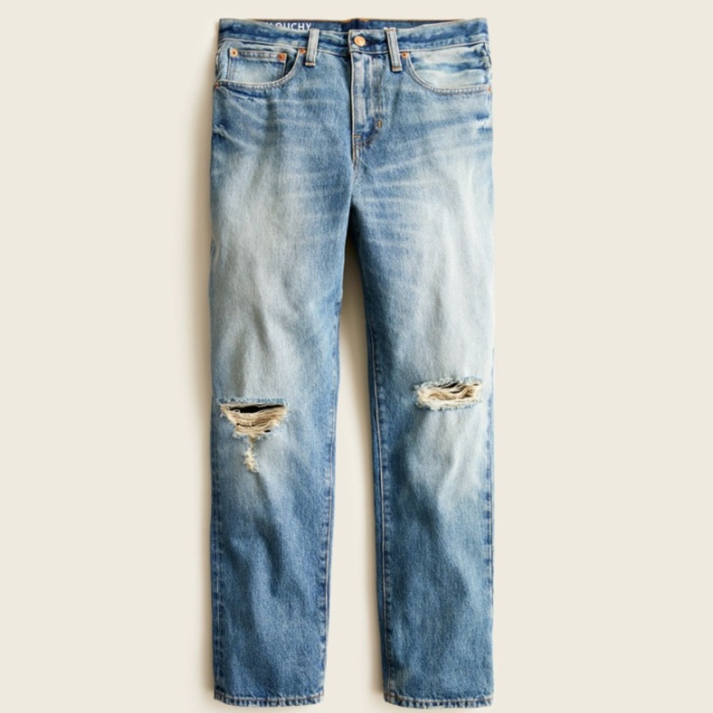 NWT J. Crew Women's Slouchy‎ Boyfriend Jean in Southern Sky Wash